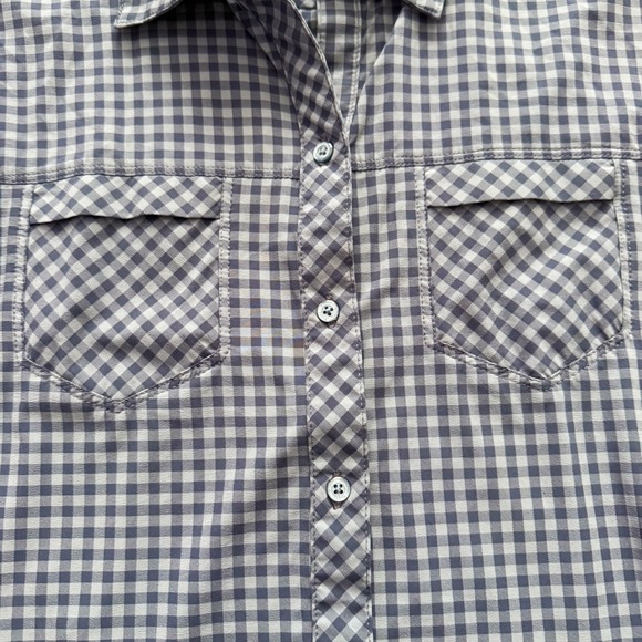 Kuhl Ezra Plaid Button Up Shirt Long Sleeve Outdoor Adventure Women's Sz M Blue - Picture 4 of 16